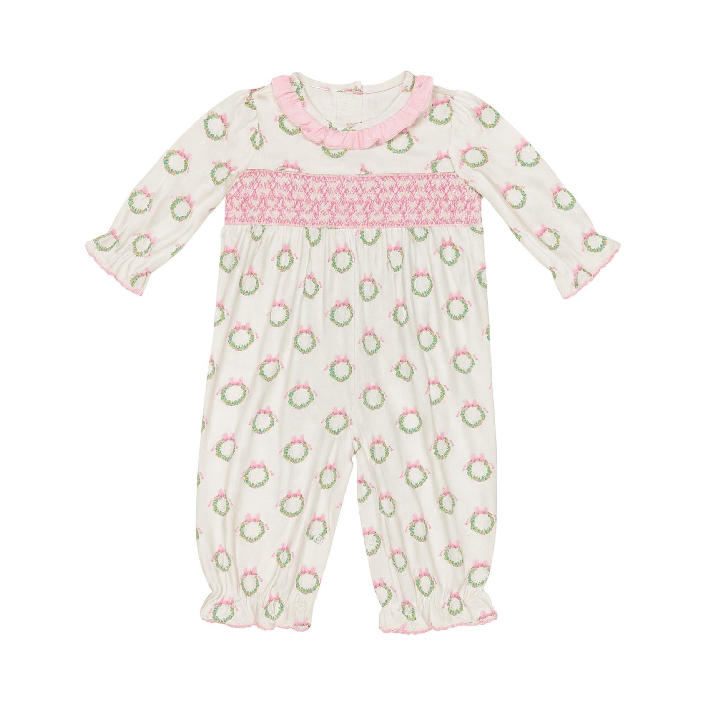 Long Romper, Holiday Wreath