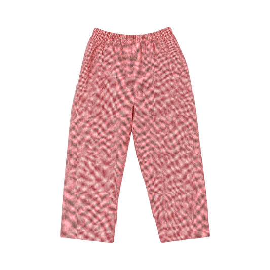 Christmas Tree Red Gingham Pants