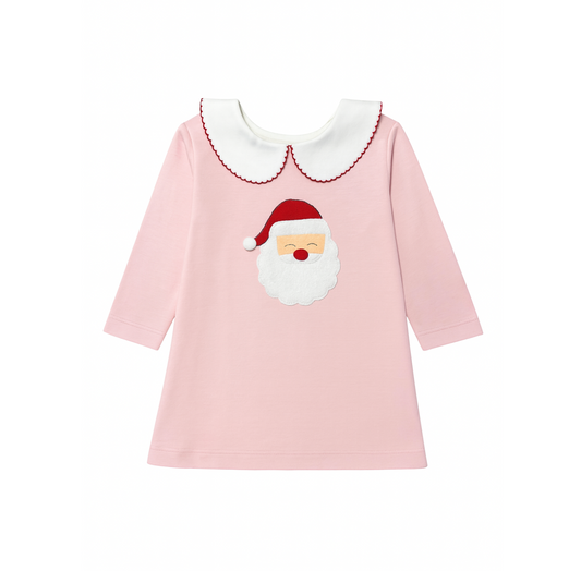 Long Sleeve Collared Dress, Santa