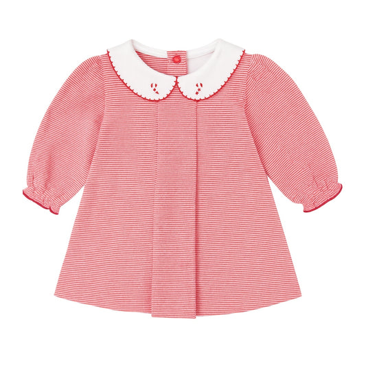 Long Sleeve Striped Dress, Candy Canes