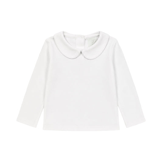 Peter Pan Collared Long Sleeve Shirt