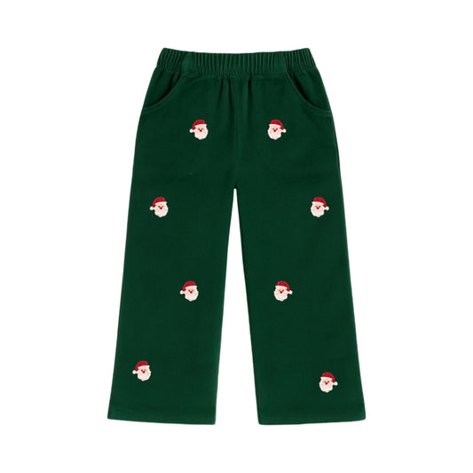 Embroidered Corduroy Pants, Santa