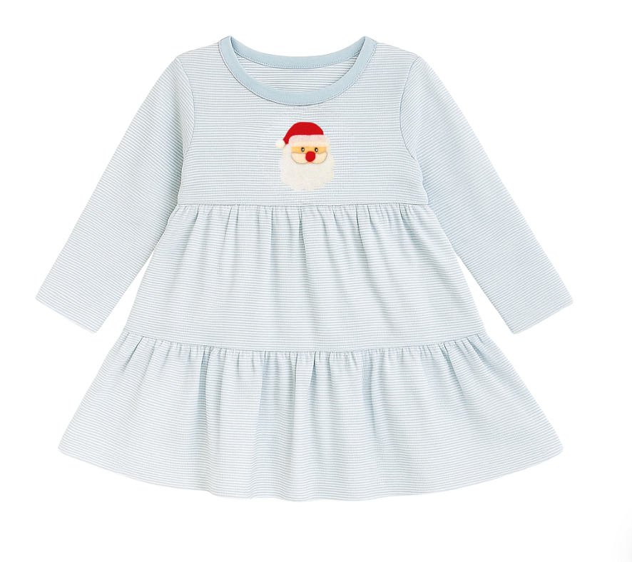 Long Sleeve Tiered Dress, Santa