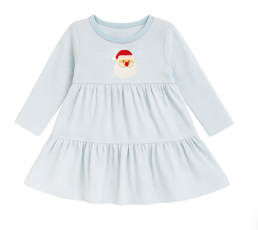 Long Sleeve Tiered Dress, Santa