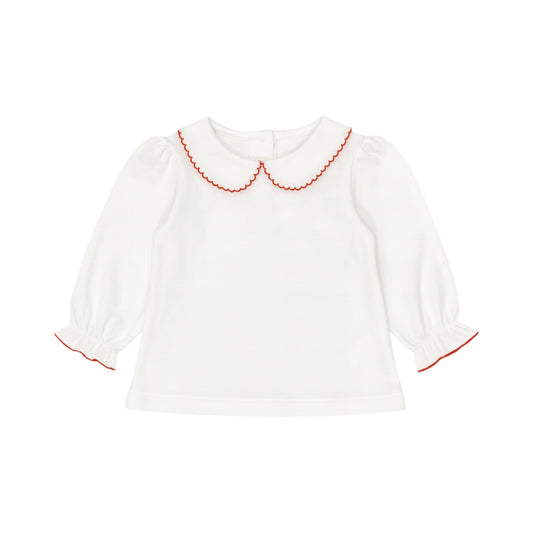 Long Sleeve Collared Back Zip Shirt