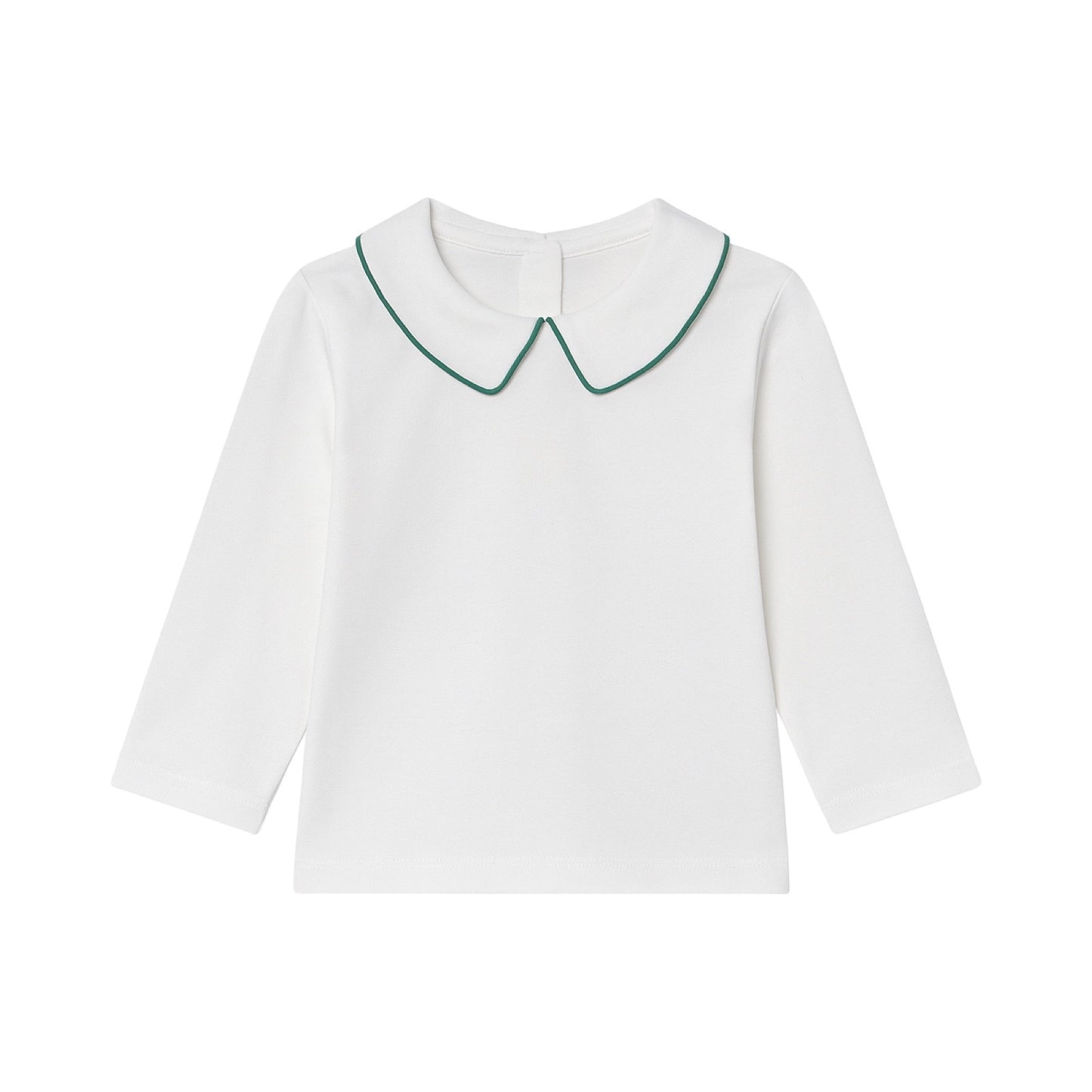 Long Sleeve Piped Collared Shirt