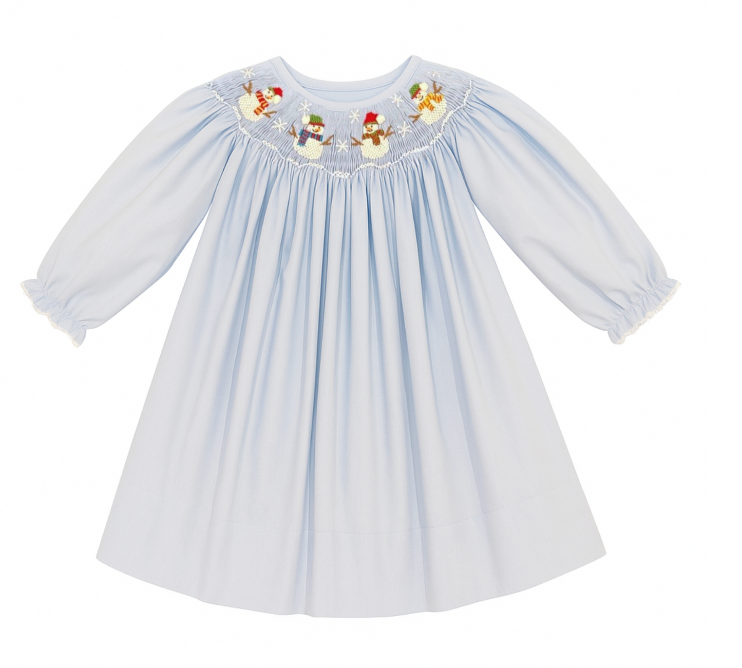 Long Sleeve Emma Bishop Dress, Snowman