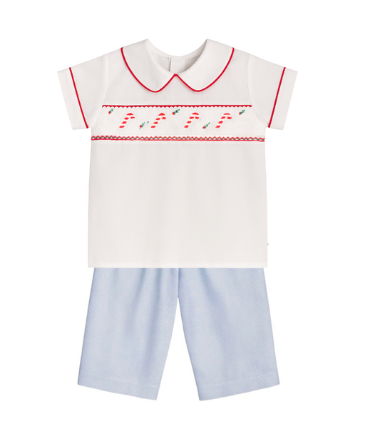 Drew Pant Set, Candy Canes