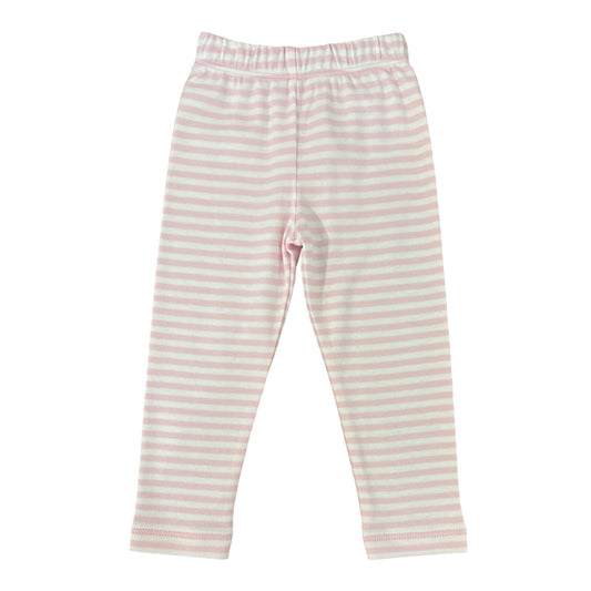 Leggings, Pink and White Striped