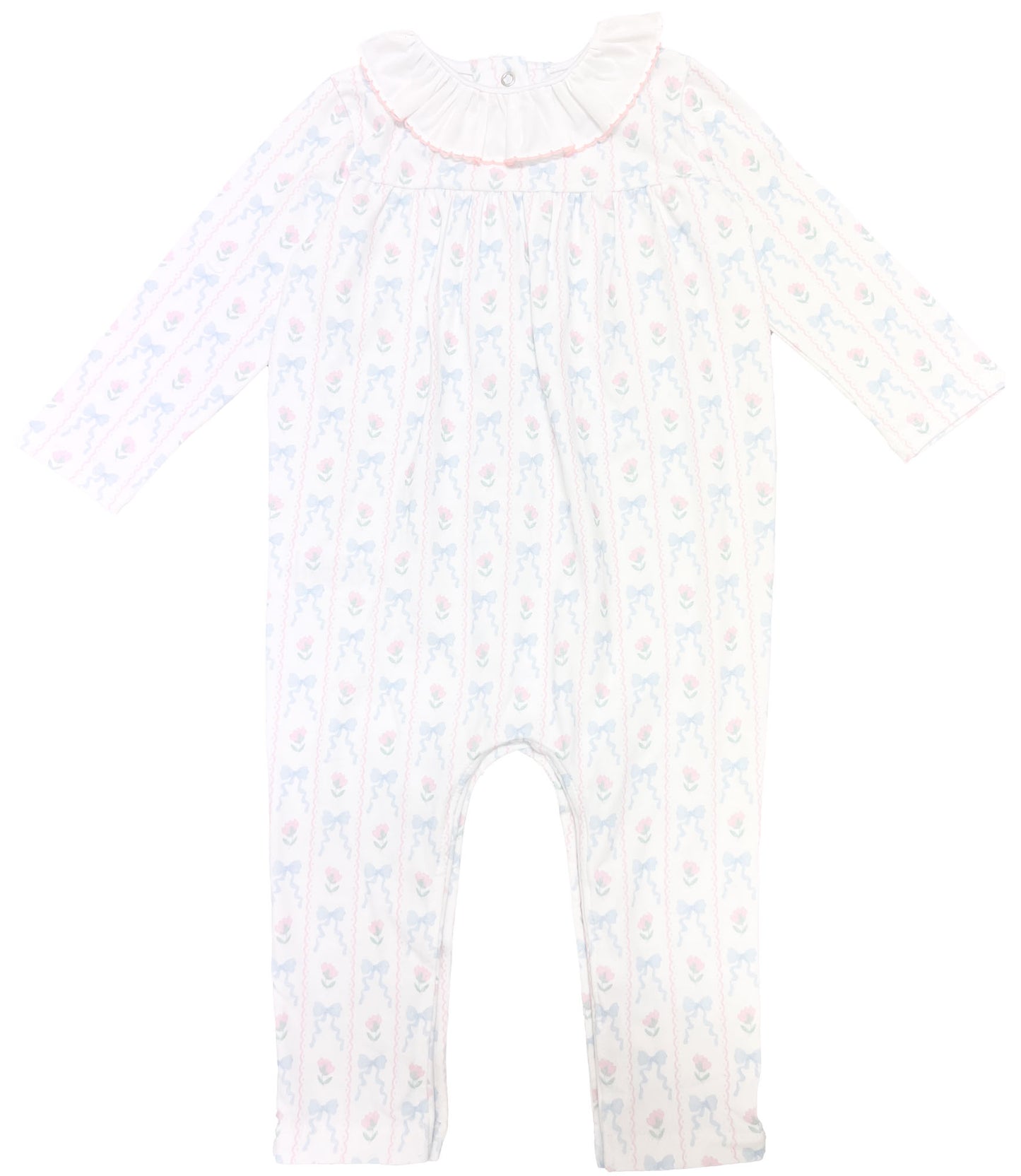 Lullaby Print Baby Girl Pajamas Footie