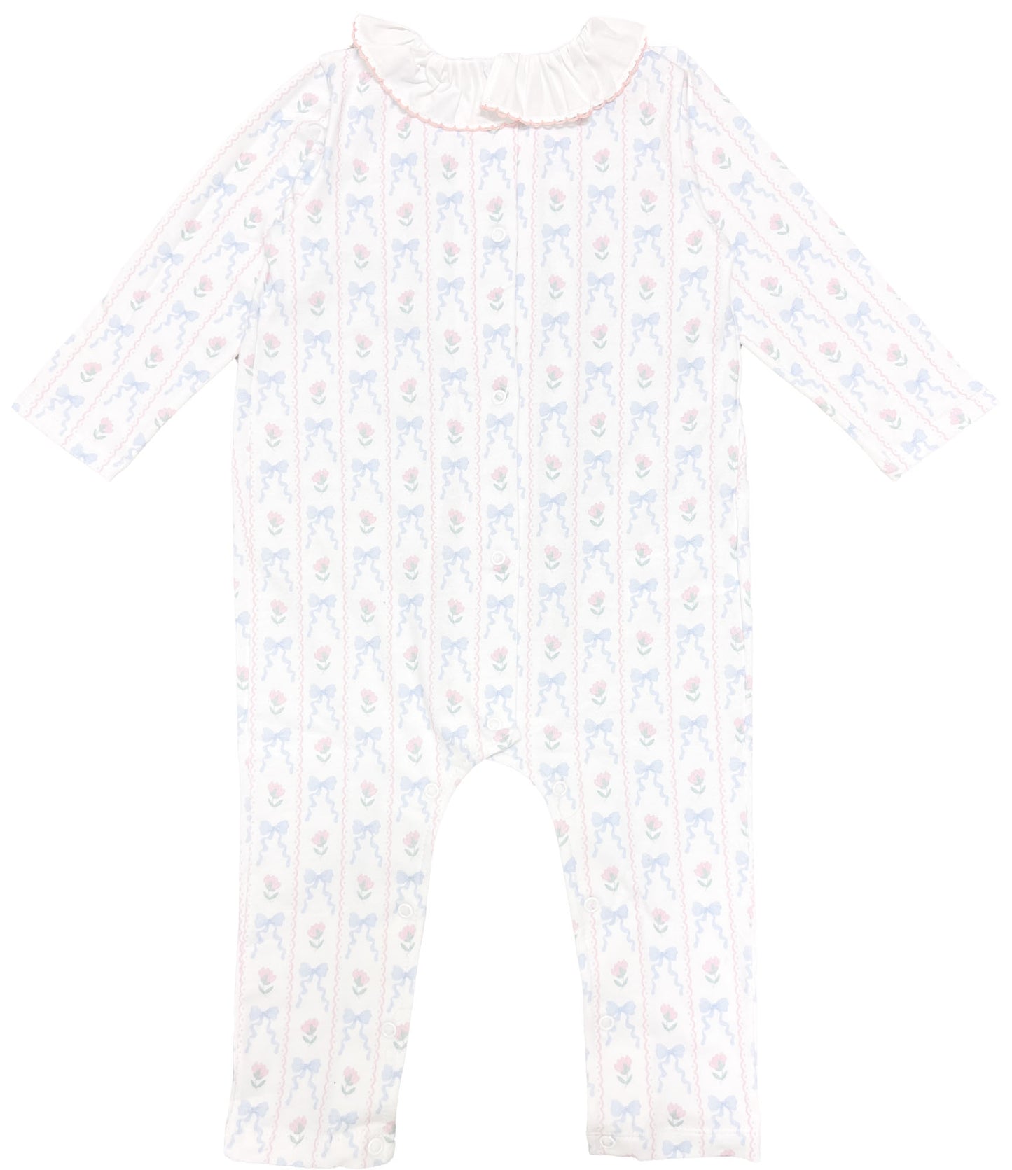 Lullaby Print Baby Girl Pajamas Footie