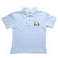 Short Sleeve Crochet Golf Cart White Polo Shirt