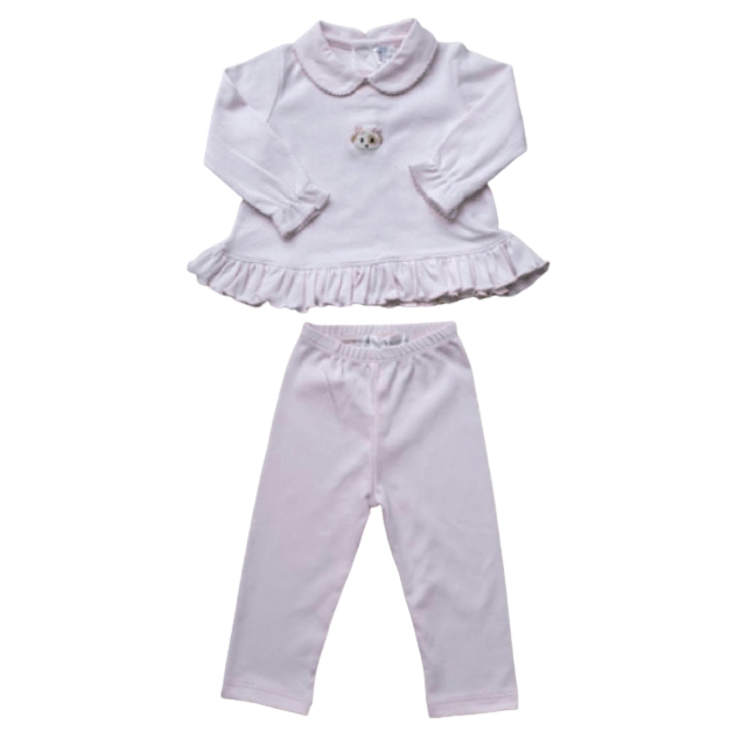 Girl's Spotted Puppy Pant Set