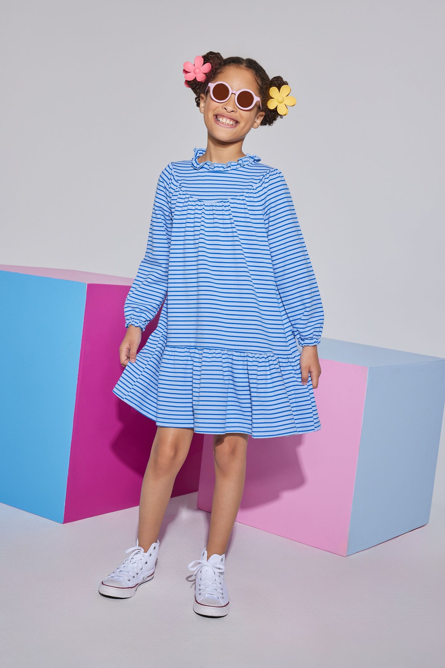 Jody Dress - Blue Stripe