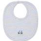 Fairway Foursome Blue Stripe Embroidered Bib