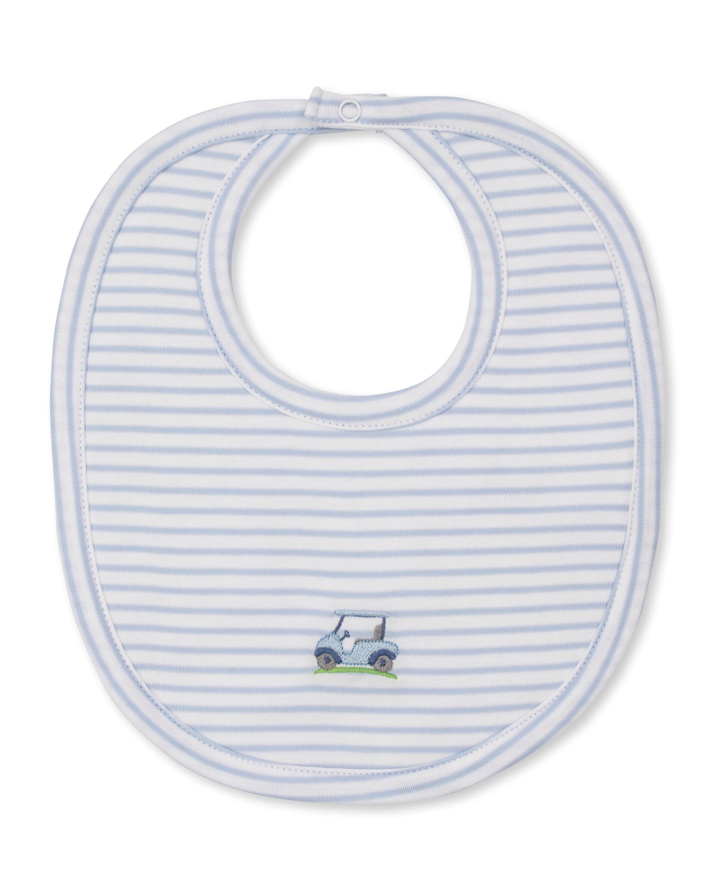 Fairway Foursome Blue Stripe Embroidered Bib