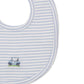 Fairway Foursome Blue Stripe Embroidered Bib