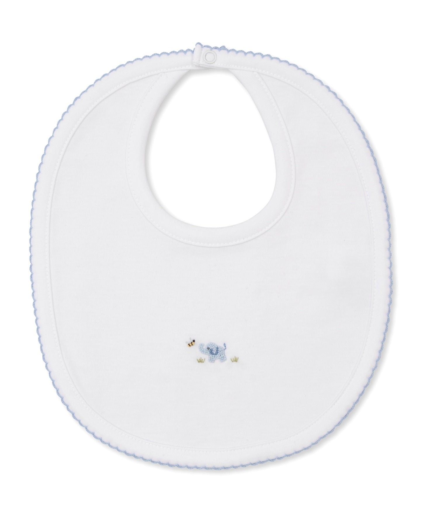 Premier Blue Elephant Empire Embroidered Bib