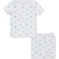Whale Wonder Blue Print Short PJ Set