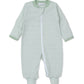 Green Stripe Zip Footie