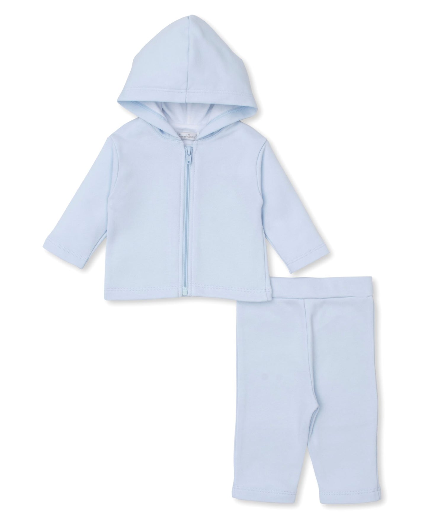 Blue Zip Jacket & Pant Set