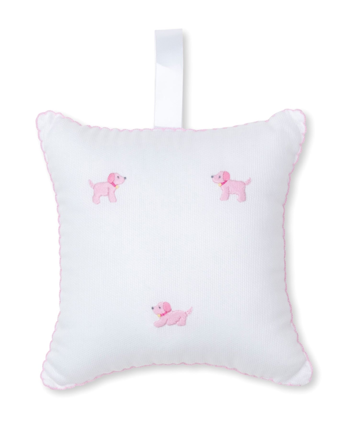 Premier Puppies Musical Pillow, White with Pink