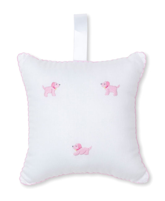 Premier Puppies Musical Pillow, White with Pink