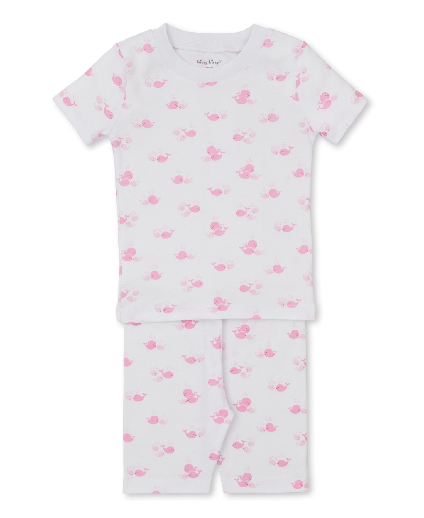 Whale Wonder Pink Print Short PJ Set