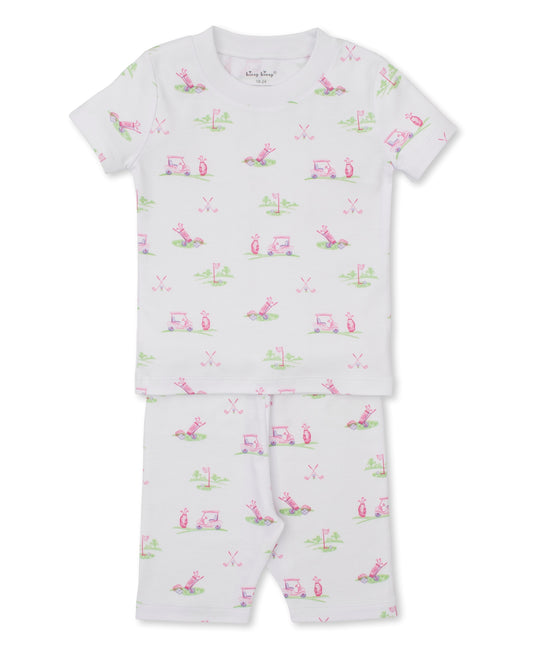 Fairway Foursome Pink Print Short PJ Set