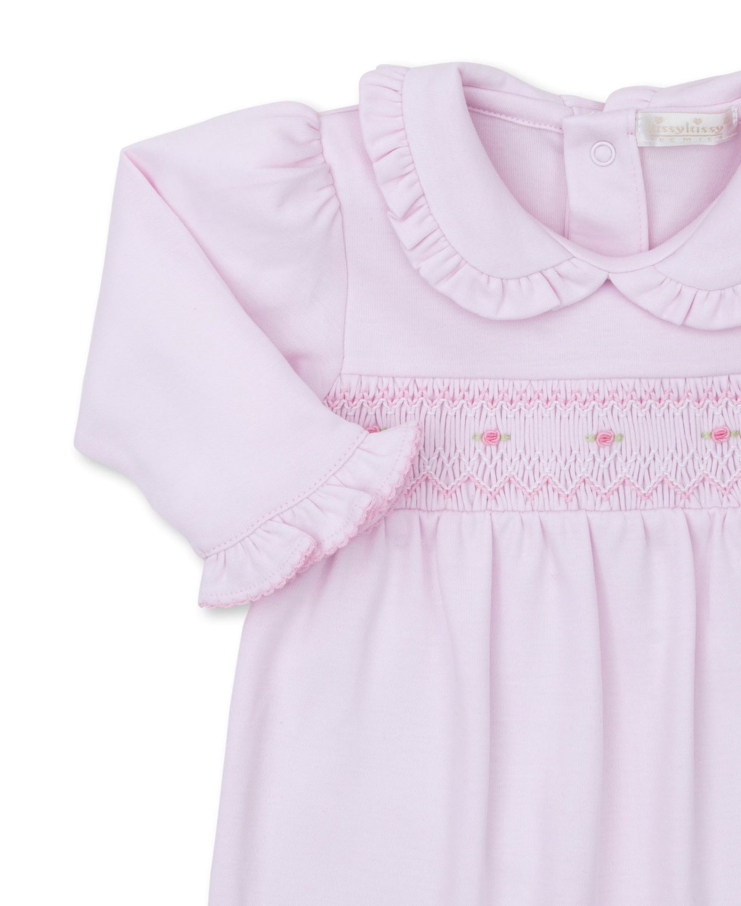 CLB Fall Bishop 24 Pink Smocked Playsuit