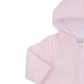 Classic Jacquards Padded Zip Jacket, Pink