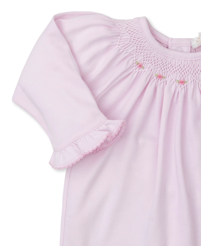 Smocked Pink Bishop Footie CLB Summer Bishop 24