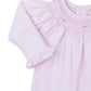 CLB Fall Bishop 24 Pink Smocked Footie