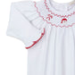 Girl's CLB Holiday Medley 24 Bishop Smocked Footie