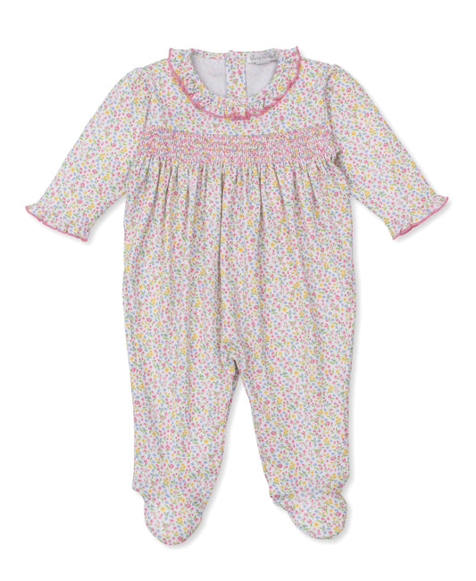 Garden Trellis Smocked Footie