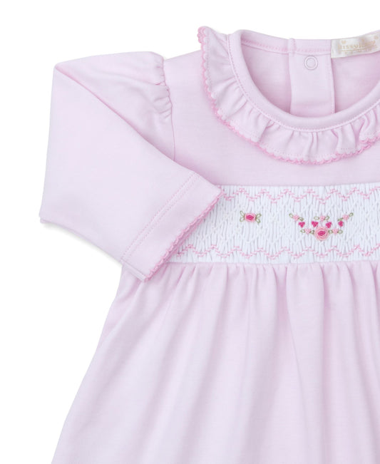 CLB Fall Medley 24 Pink Smocked Dress Set