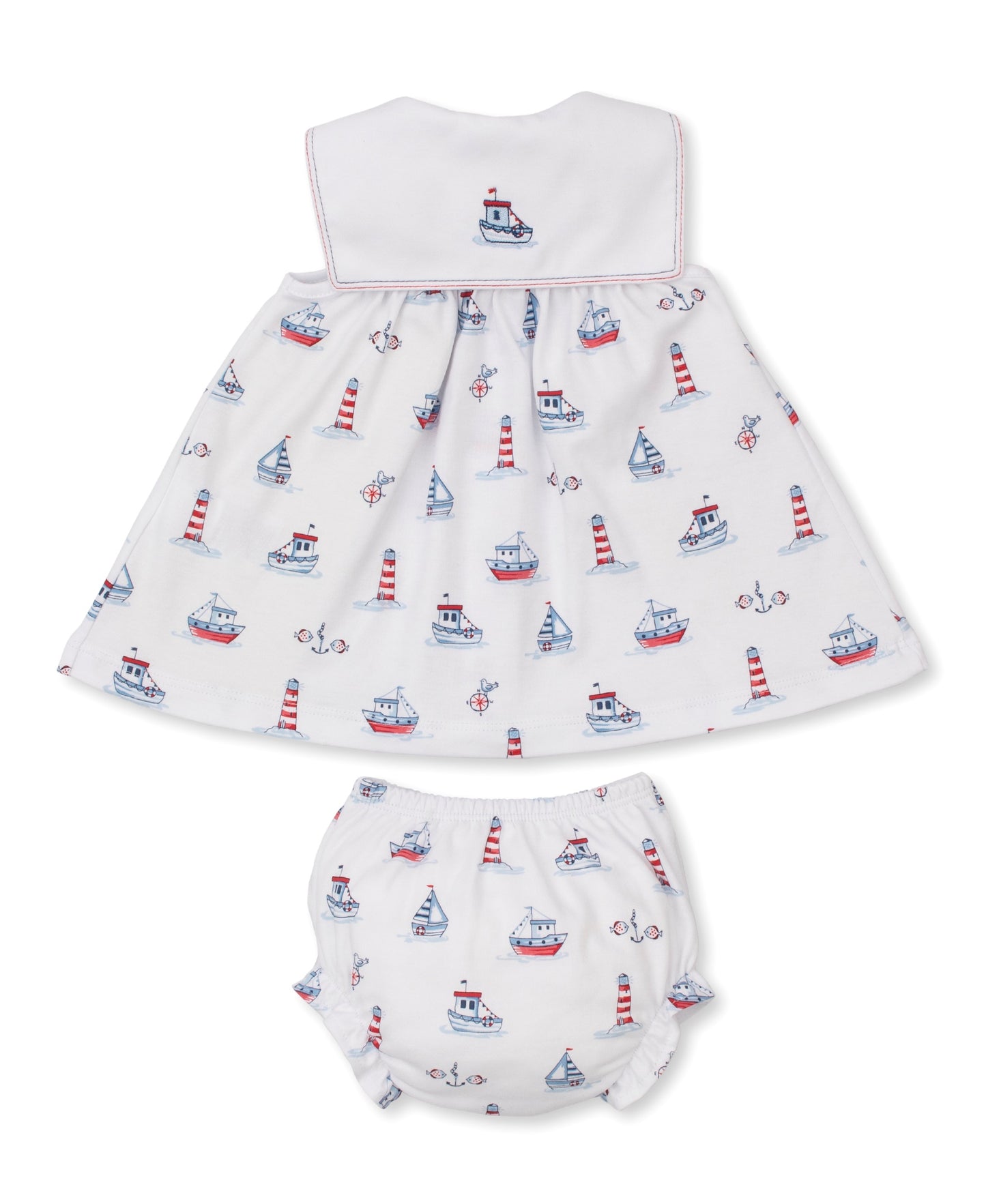 Seas the Day Boating Print Dress