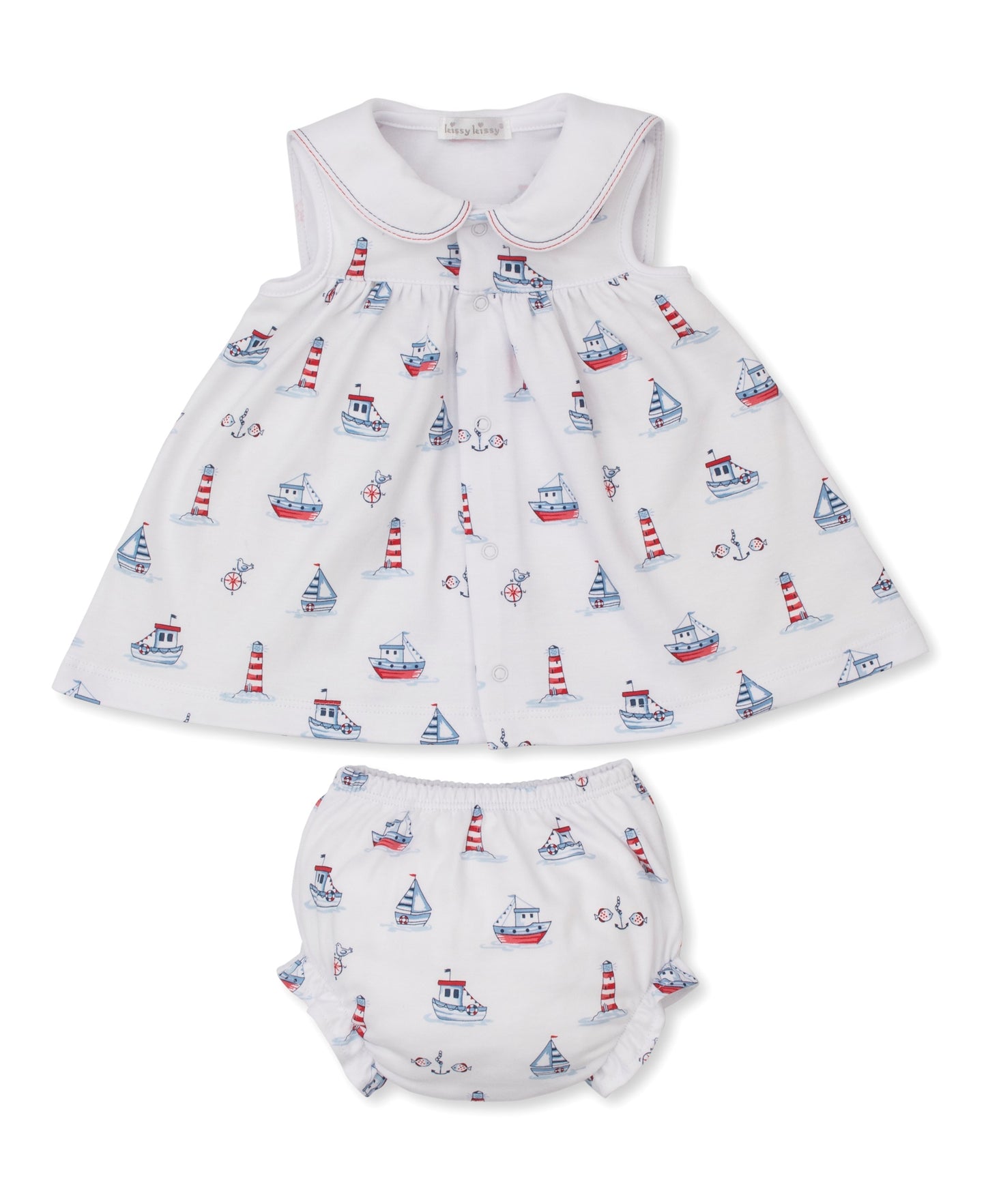 Seas the Day Boating Print Dress