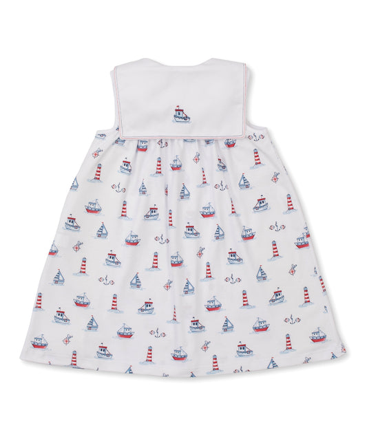 Seas the Day Boating Print Dress