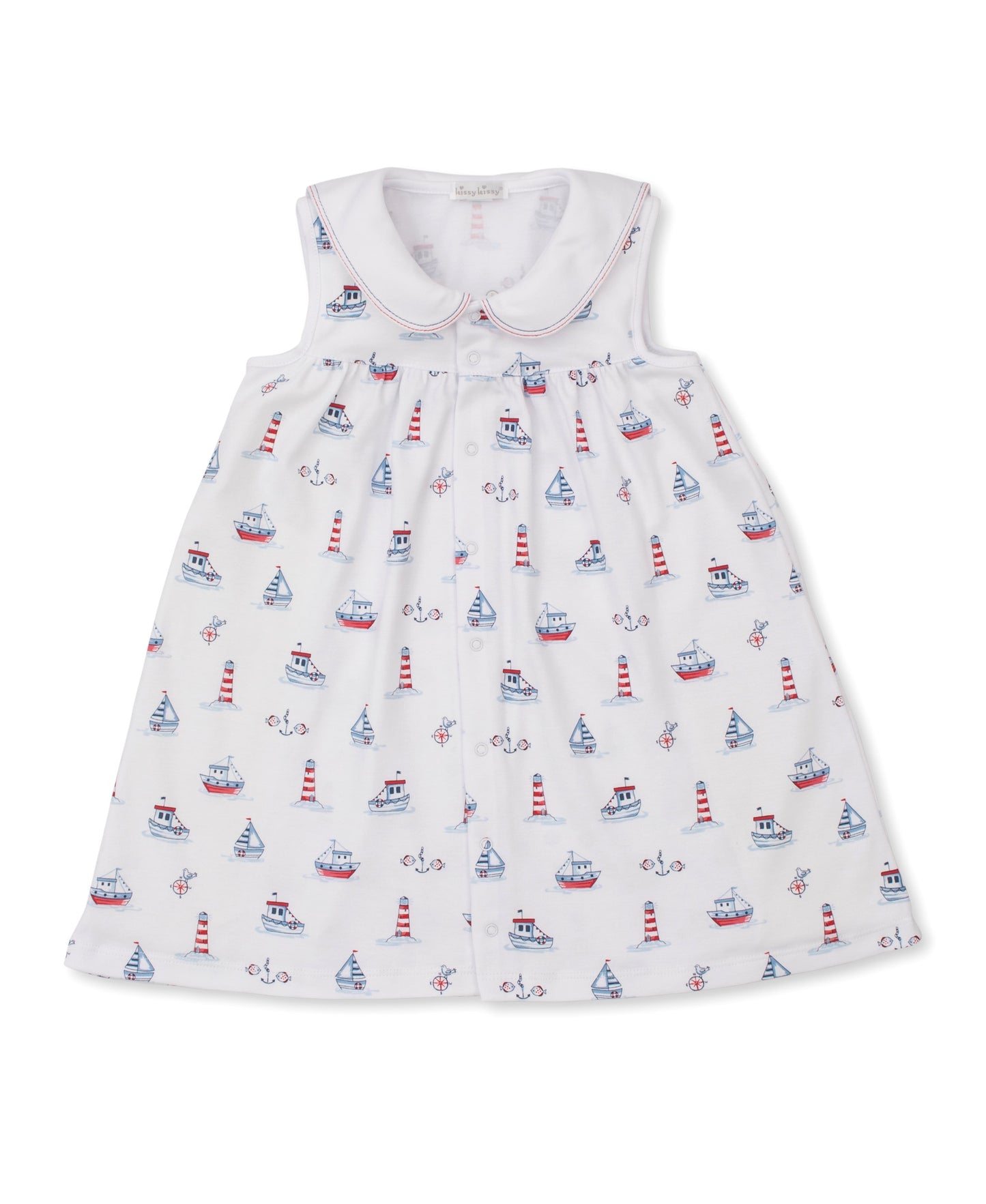 Seas the Day Boating Print Dress