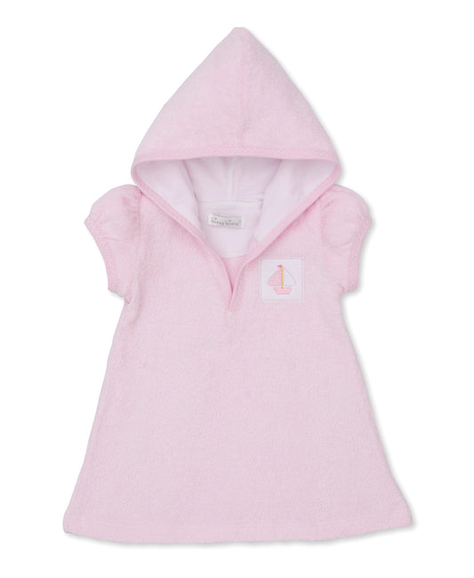 Saturday Regatta Sailboat Pink Terry Romper