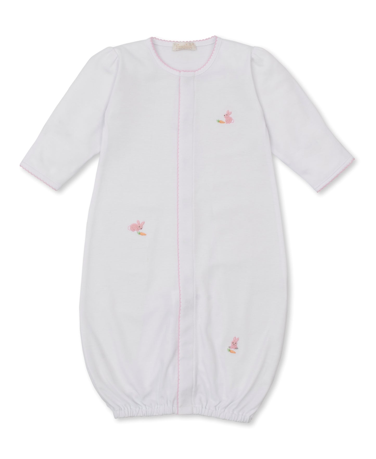 Premier Pink Baby Bunny Patch Embroidered Converter Gown