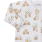 Honey Bear Cub Print Zip Footie