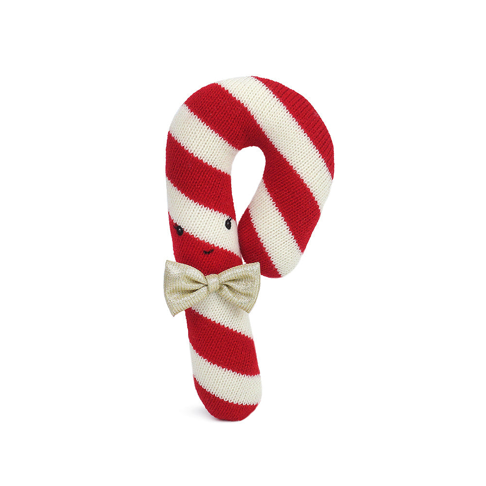 Red Candy Cane Knit Toy
