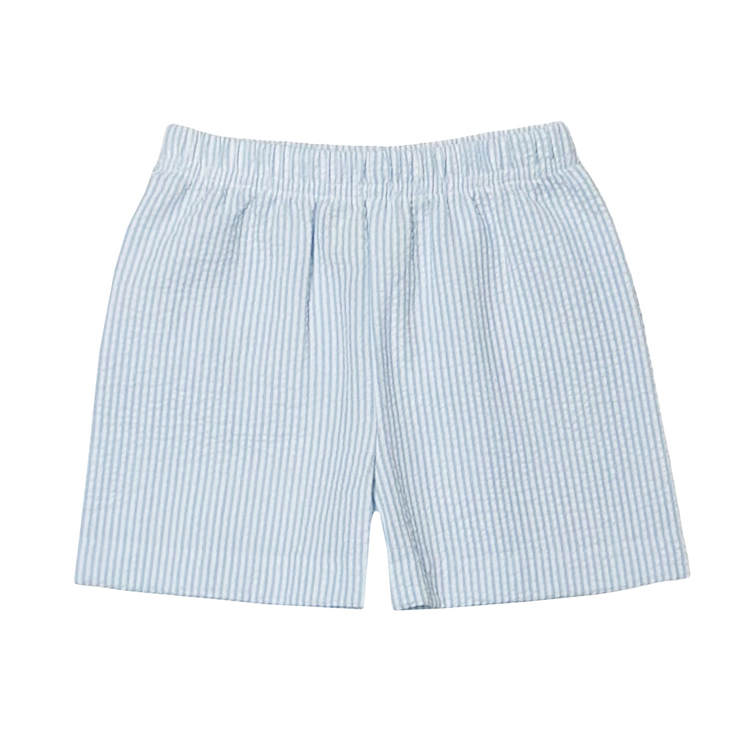 Leo Shorts, Light Blue Stripe Seersucker