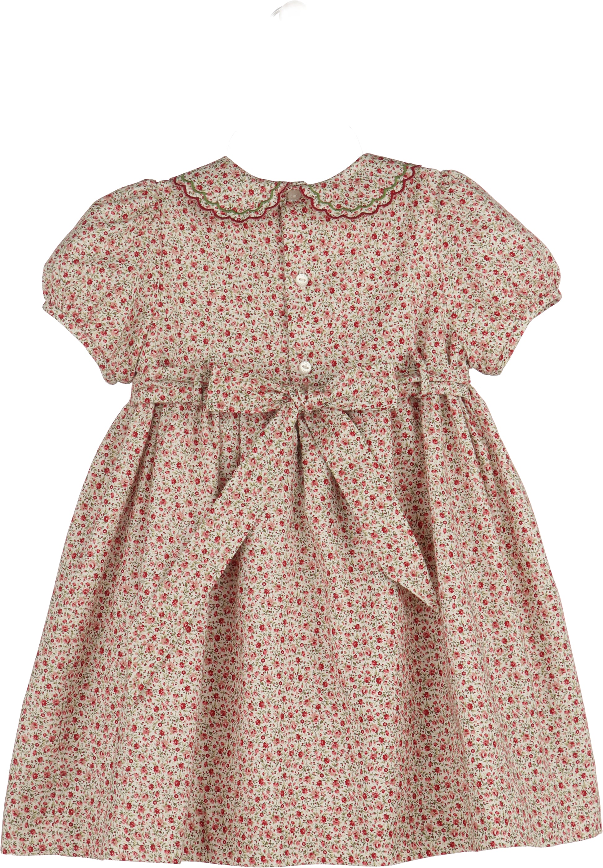 Floral patterned dress on a white background