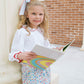 Susie Scallop Skirt, Heirloom Blooms