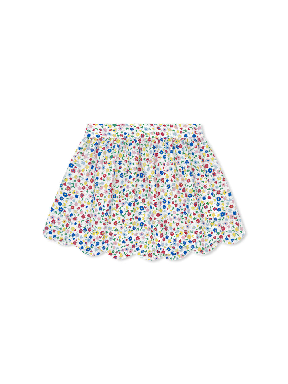 Susie Scallop Skirt, Heirloom Blooms