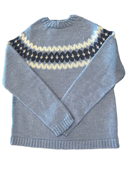 Fair Isle Blue & Navy Crewneck Sweater