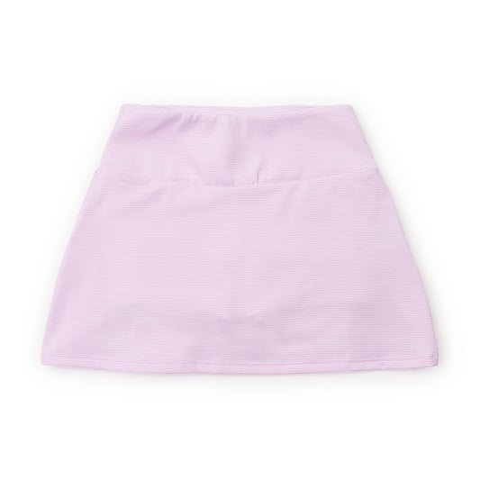 Margot Tiered Performance Skirt, Pink Stripes